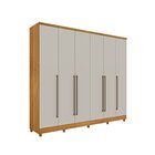 Guarda Roupa Casal 6 Portas 8 Gavetas Com Pés 270cm Portugal