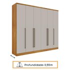 Guarda Roupa Casal 6 Portas 8 Gavetas Com Pés 270cm Portugal