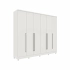 Guarda Roupa Casal 6 Portas 8 Gavetas Com Pés 270cm Portugal