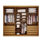 Guarda-roupa Casal 6 Portas 8 Gavetas Damasco Texturizado  -