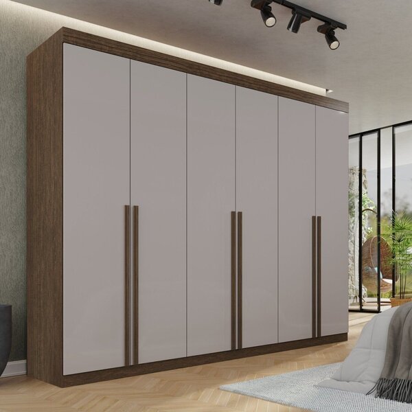 Guarda-roupa Casal 6 Portas 8 Gavetas Florianópolis 100% Mdf