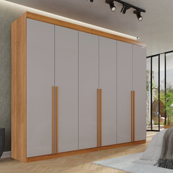 Guarda-roupa Casal 6 Portas 8 Gavetas Florianópolis 100% Mdf
