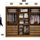 Guarda Roupa Casal 6 Portas 8 Gavetas - Himalaia-cumaru - Móv