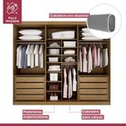 Guarda Roupa Casal 6 Portas 8 Gavetas Josandro Cinamomo