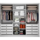 Guarda Roupa Casal 6 Portas 8 Gavetas - Maldivas Ripado-branc