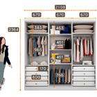 Guarda Roupa Casal 6 Portas 8 Gavetas - New Vértice-branco -