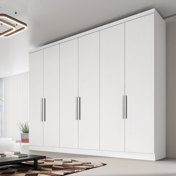 Guarda Roupa Casal 6 Portas 8 Gavetas Padova Novo Horizonte B