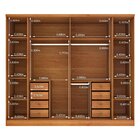 Guarda Roupa Casal 6 Portas 8 Gavetas Puxador Mdf 270cm Com P