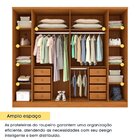 Guarda Roupa Casal 6 Portas 8 Gavetas Puxador Mdf 270cm Com P
