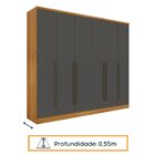 Guarda Roupa Casal 6 Portas 8 Gavetas Sevilla