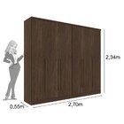 Guarda Roupa Casal 6 Portas 8 Gavetas Sevilla Tcil Móveis