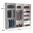 Guarda-roupa Casal 6 Portas 976p  Branco