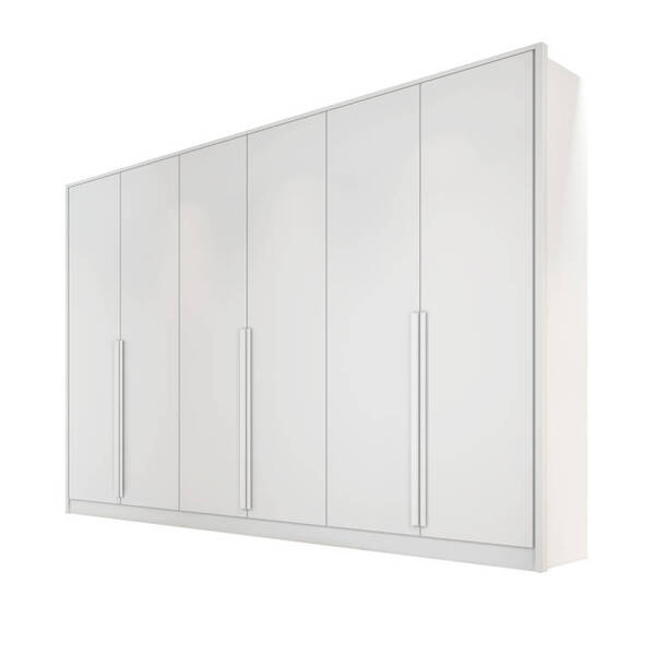 Guarda-roupa Casal 6 Portas 9 Gavetas 2,70m - Ibiza-branco -