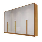 Guarda-roupa Casal 6 Portas 9 Gavetas 2,70m - Ibiza-nature/of