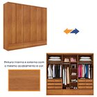 Guarda Roupa Casal 6 Portas 9 Gavetas 270cm Stillus   Cinamomo