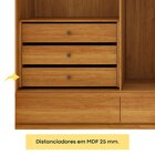Guarda Roupa Casal 6 Portas 9 Gavetas 270cm Stillus   Cinamomo