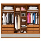 Guarda Roupa Casal 6 Portas 9 Gavetas 270cm Toquio Espresso M