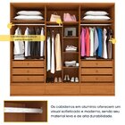 Guarda Roupa Casal 6 Portas 9 Gavetas 270cm Toquio Espresso M