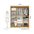 Guarda Roupa Casal 6 Portas 9 Gavetas Capelinha Com Espelho 1