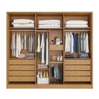 Guarda Roupa Casal 6 Portas 9 Gavetas Ibiza  Nature