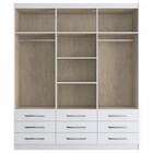 Guarda Roupa Casal 6 Portas 9 Gavetas Sevilha Doripel