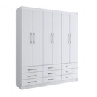 Guarda Roupa Casal 6 Portas 9 Gavetas Sevilha Doripel