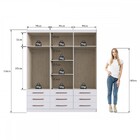 Guarda Roupa Casal 6 Portas 9 Gavetas Sevilha Doripel