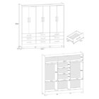 Guarda-roupa Casal 6 Portas 9 Gavetas Vila Velha Atualle Móve