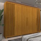Guarda-roupa Casal 6 Portas Absolut New Naturale Ripado