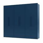 Guarda Roupa Casal 6 Portas Alpha Azul Acetinado - Gelius
