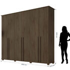 Guarda-roupa Casal 6 Portas Amsterdã Freijó – Rv Móveis