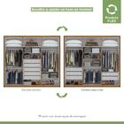 Guarda-roupa Casal 6 Portas Aries Rovere/off White