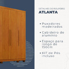 Guarda Roupa Casal 6 Portas Atlanta Benetil  Cinamomo
