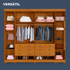 Guarda Roupa Casal 6 Portas Atlanta Benetil  Cinamomo