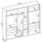 Guarda Roupa Casal 6 Portas Atrice  Móveis