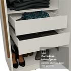 Guarda-roupa Casal 6 Portas Batentes Branco/branco/rustic Sat