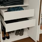 Guarda-roupa Casal 6 Portas Batentes Branco/branco/rustic Ven