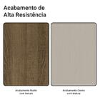 Guarda-roupa Casal 6 Portas Batentes Rustic/crema/rustic Netu