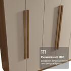 Guarda-roupa Casal 6 Portas Batentes Rustic/crema/rustic Satu