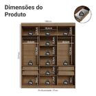 Guarda-roupa Casal 6 Portas Batentes Rustic/preto/preto Venus