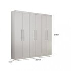 Guarda-roupa Casal 6 Portas Belém Valverde Móveis Freijó