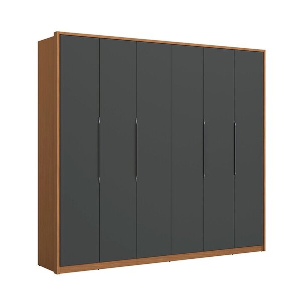 Guarda-roupa Casal 6 Portas Camarão 4 Gavetas Elegance Canela