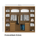 Guarda Roupa Casal 6 Portas Canada Aramoveis