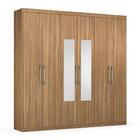 Guarda Roupa Casal 6 Portas Capital C/ Espelho 64170es
