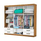 Guarda Roupa Casal 6 Portas Carioca Móveis Branco Freijó