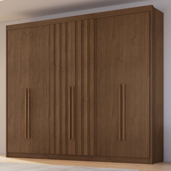 Guarda Roupa Casal 6 Portas Com 2 Portas Ripadas 6 Gavetas At