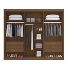 Guarda Roupa Casal 6 Portas Com 2 Portas Ripadas 6 Gavetas At