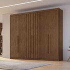 Guarda Roupa Casal 6 Portas Com 2 Portas Ripadas 6 Gavetas Du