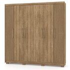 Guarda-roupa Casal 6 Portas Com 6 Gavetas Sevilla Nature/brisa