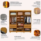 Guarda-roupa Casal 6 Portas Com 6 Portas Reflecta Com Pés Com